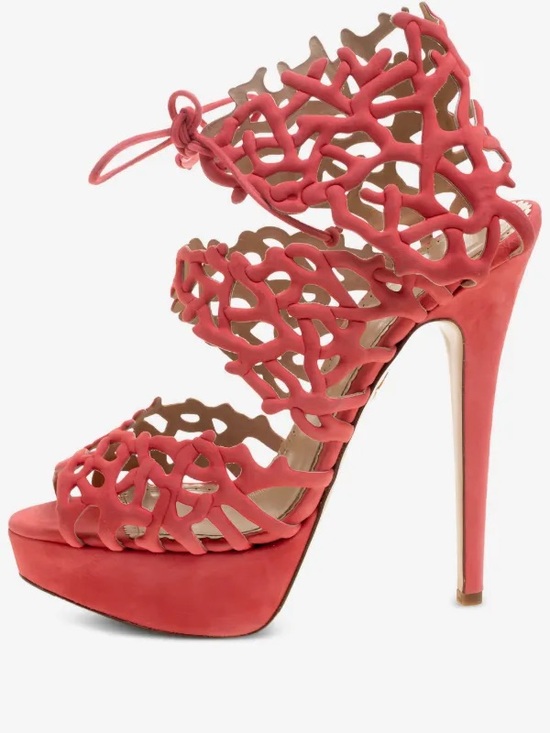 Charlotte Olympia Shoes - Charlotte Olympia Goodness Gracious Reef Heels sz 40